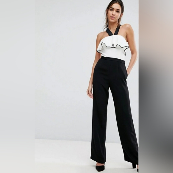 Ted Baker Pants - NWT Ted Baker Frill Front Bow Jumpsuit